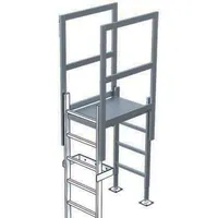 ZARGES Ausstieg mit Übergang Alu eloxiert 800 mm