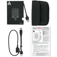 Apricorn Aegis Padlock Fortress 256 GB USB 3.0 Schwarz A25-3PL256-S256F