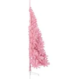 vidaXL Künstlicher Halb-Weihnachtsbaum Rosa 180 cm