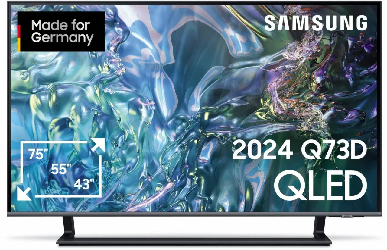 Samsung GQ43Q73DAU - 4K QLED-TV Xklusiv | 43 (108cm) (108 cm Bildschirmdiagonale | 4K QLED-TV 2024 |...)