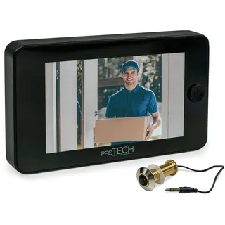 prsTECH® DoorCAM DC2 PLUS Wide Screen, Digitaler-Türspion 4,3 Zoll LCD Display für Türstärken von 38-110mm