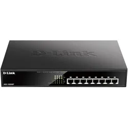 D-Link DGS 1008MP - Switch - unmanaged - an Rack montierbar - PoE (140 W)