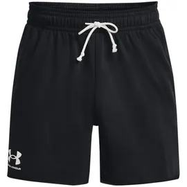Under Armour Rival Terry Kurze Hose Schwarz/Weiß M