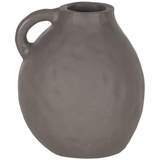 BigBuy Home Vase grau Keramik 18 x 18 x 20 cm
