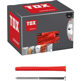 TOX Allzweck-Langdübel Constructor 10 x 100 mm + Schraube 25 Stück,