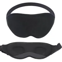 Intirilife Schlafmaske in Schwarz - 3D Schlafmaske - Soft, weich, leicht, stark abdunkelnd