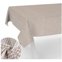 ANRO Tischdecke aus Stoff Textil abwaschbar Tischwäsche Tischtuch Baumwolle