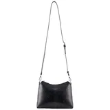 Seidenfelt Manufaktur Umhängetasche Lilleby Midi Crossbag Reptile Black