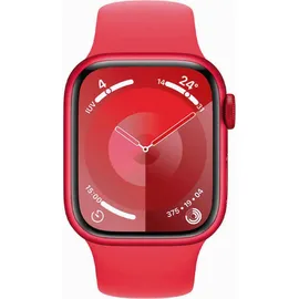 Apple Watch Series 9 GPS 41 mm Aluminiumgehäuse (product)red, Sportarmband (product)red M/L