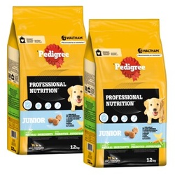 Pedigree Professional Nutrition Junior mit Geflügel und Gemüse 2x12 kg