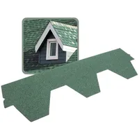 DAPRONA Dachschindeln Hexagonal 1 m x 32 cm 20 Stück Grün