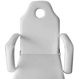 vidaXL Kosmetikstuhl Tragbar Kunstleder 185×78×76 cm Weiß