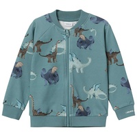 name it - Sweatjacke NMMDRAGON DRAGONS in mineral blue, Gr.104