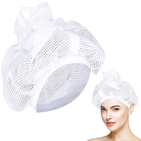 BSOON Net Plopping Cap, Trockenhauben für Lockiges Haar, Haarnetz Plopping Haube, Netz-Duschhauben Verstellbare Tiefenpflegekappe für Drying Lockigem Haar