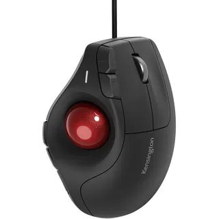 Kensington KB675 Vertikale Trackball Maus kabelgebundene, ergonomisches Design, USB-C/USB-A - Schwarz (K72170WWMY)