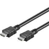 goobay 58444 - High Speed HDMI Kabel mit Ethernet, 7.5 m, Schwarz