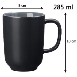 Ritzenhoff & Breker Jasper Kaffeebecher 4er Set Schwarz