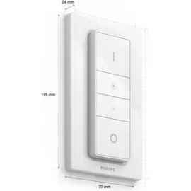 Philips Hue White & Col. Amb. E27 2er inkl. Dimmer Switch 75W Starter Set warmweiß