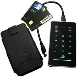 DIGITTRADE HS256 S3 externe Festplatte 1TB SSD, 256-Bit AES Hardware Verschlüsselung, 2- Faktor Authentisierung mit Smartcard und PIN Eingabe