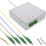 InLine InLine® FTTH Verlängerungsbox vorkonfektioniert 4x LC/APC 9/125μm 15m