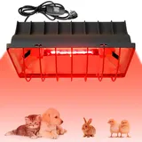 GBKDQQ 1.8 meter Wärmelampe, Wärmestrahler mit EU-Stecker, Rotlichtlampe Wärmelampe Mit Schalter, Wärmelampe Tiere, Infrarot Lampe für Küken, Ferkel, Welpen usw (175 Watt)