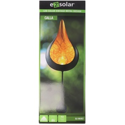 Solar LED Gartenleuchte Vintage CALLA mit orangenem LED Licht