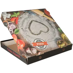 Pizzakarton Francia "Herz" FSC® 28x28x4cm