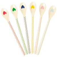 Rice Melamin Latte Löffel Favorite Hearts 6er, L22cm, diverse