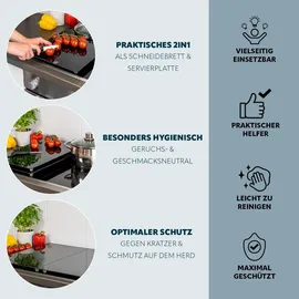 bremermann Herdabdeckplatte 2er Set schwarz