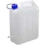 Vani 10 l Wasserkanister mit Hahn Kanister Trinkwasserkanister Wassertank Camping + gratis 1 Küchenmesser von Solingen