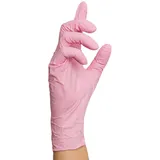 Nitrilhandschuhe Rosa, Rose Einmalhandschuhe, 100 Stück (L)