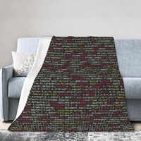 Kuschelige Flanelldecke – Programmierer-Programmiercode, bedruckte weiche Fleece-Bettdecke für Wärme und Komfort