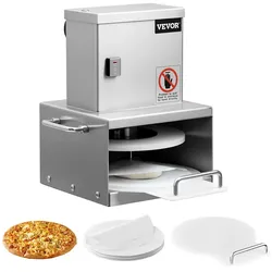 VEVOR Elektrische Pizzateigpresse 15,24cm Kommerzielle Teigrolle Brotpresse