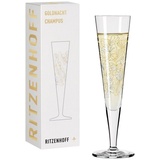 Ritzenhoff & Breker Ritzenhoff Champagnerglas Goldnacht Kristallglas,