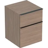 Geberit iCon Seitenschrank 2 Schubladen 45x60x47,6cm, Eiche/Gr. Lava