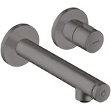 Hansgrohe Axor Uno Select Waschtischmischer Unterputz für Wandmontage Ausladung 158mm, polished black chrome