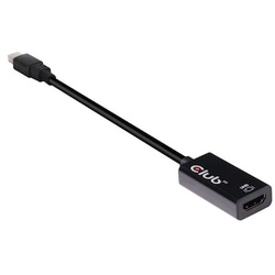 Club 3D DisplayPort 1.4 Adapter mDP zu HDMI 2.0a HDR aktiv schwarz CAC-1180