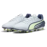 Puma King Match FG/AG Soccer Shoe, Frosted Dew-Fizzy Apple-Gray Skies, 40.5