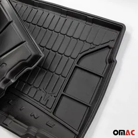 Omac Fußmatten & Kofferraumwanne Set für VW Tiguan 2016-2024 Gummi Schwarz 5x