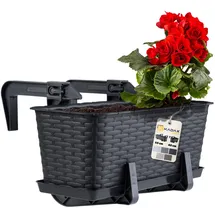 Kadax Balkontopf 40 x 17 x 15 cm Anthrazit