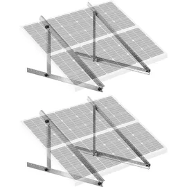 Vevor Solarpanel-Halterungen 114 cm 0-90° verstellbar 2er-Set