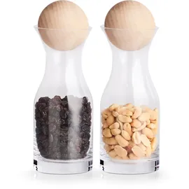 Zeller Present Karaffe, (Set, 2-tlg), Glas, Höhe 18,5 cm, Inhalt 250 ml