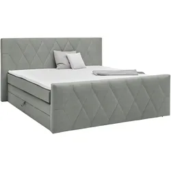 Boxspringbett Josie B Grau ca. 180x200cm