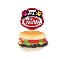 PET NOVA DOG LIFE STYLE Hundespielzeug Hamburger 9cm