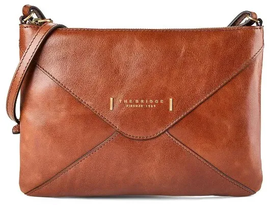 The Bridge Clutch Tasche Leder 24.5 cm  braun