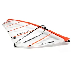 Unifiber Evolution Monofilm komplett Rigg 22 Segel Mast Gabel, Farbe: Orange, Segelgröße in m2: 6.0