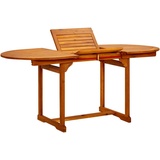 vidaXL Garten-Esstisch Ausziehbar 120-170 x 80 x 75 cm Braun