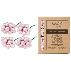 inges magic & goodz 144 Stück Spiegelbeeren zum Basteln hellrosa