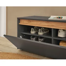 furn.design Center 100 x 45 x 40 cm grau matt / grau