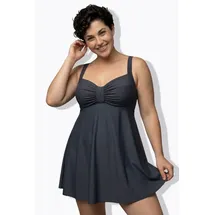 Ulla Popken Badekleid Damen Schwarz 56